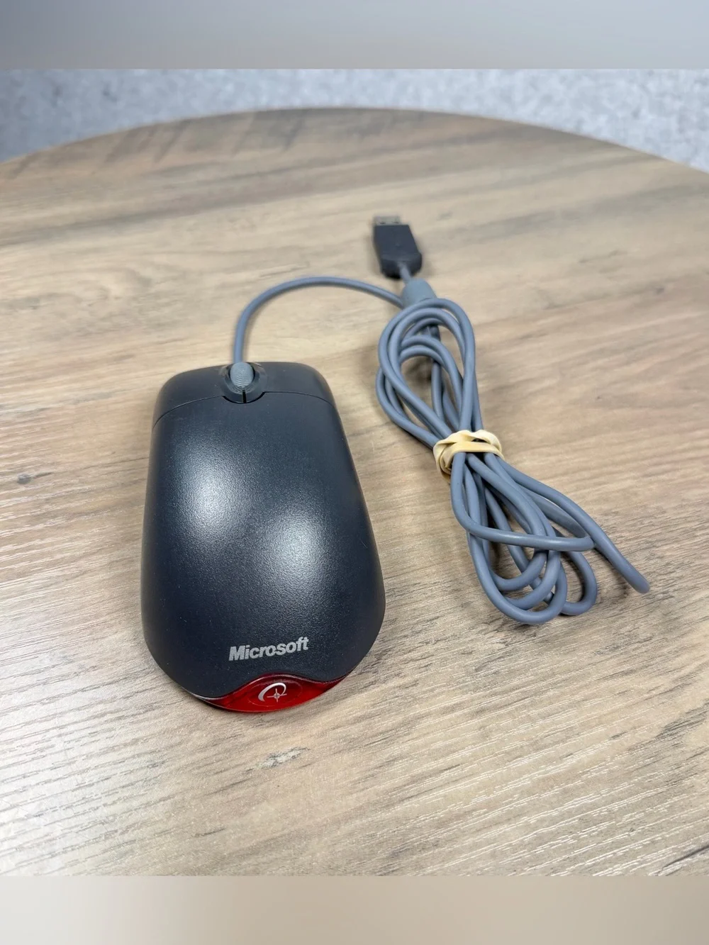 Vintage Microsoft Wheel Mouse Optical 1.1A Wired USB X802382-003 TESTED